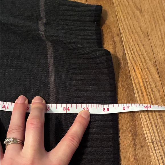 Tomodachi Classic Black and Blue and White Striped Zip-Up Sweater - Picture 9 of 10